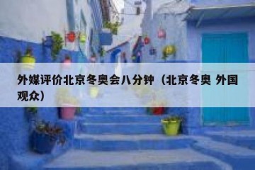 外媒评价北京冬奥会八分钟（北京冬奥 外国观众）