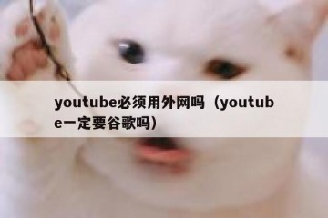 youtube必须用外网吗（youtube一定要谷歌吗）