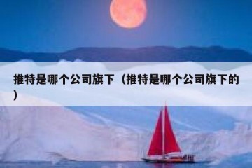 推特是哪个公司旗下（推特是哪个公司旗下的）