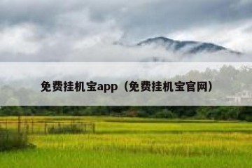 免费挂机宝app（免费挂机宝官网）