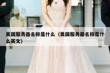美国服务器名称是什么（美国服务器名称是什么英文）