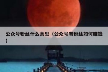 公众号粉丝什么意思（公众号有粉丝如何赚钱）