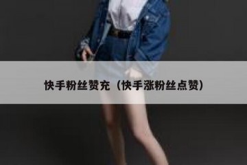 快手粉丝赞充（快手涨粉丝点赞）