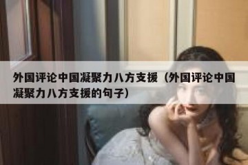 外国评论中国凝聚力八方支援（外国评论中国凝聚力八方支援的句子）