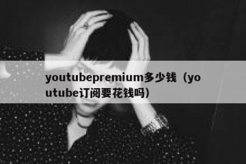 youtubepremium多少钱（youtube订阅要花钱吗）