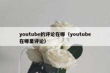 youtube的评论在哪（youtube在哪里评论）