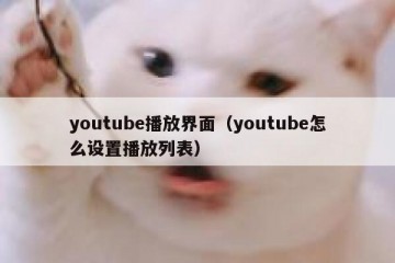 youtube播放界面（youtube怎么设置播放列表）