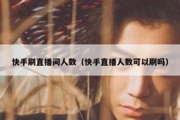 快手刷直播间人数（快手直播人数可以刷吗）