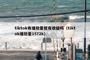 tiktok有播放量就有收益吗（tiktok播放量1572k）