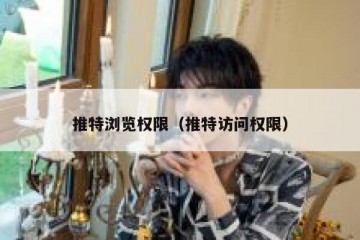推特浏览权限（推特访问权限）