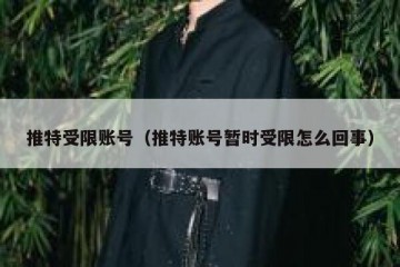推特受限账号（推特账号暂时受限怎么回事）