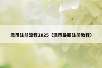 派币注册流程2025（派币最新注册教程）