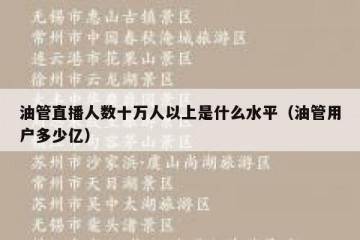 油管直播人数十万人以上是什么水平（油管用户多少亿）