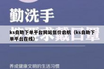 ks自助下单平台网站低价启航（ks自助下单平台在线）