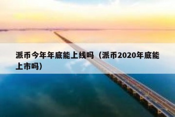 派币今年年底能上线吗（派币2020年底能上市吗）