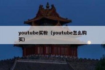 youtube买粉（youtube怎么购买）