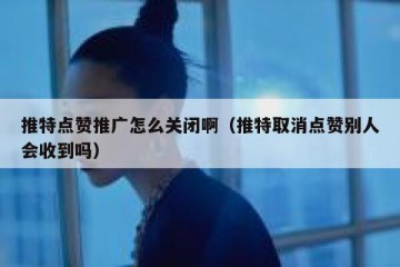 推特点赞推广怎么关闭啊（推特取消点赞别人会收到吗）