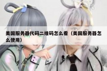 美国服务器代码二维码怎么看（美国服务器怎么使用）