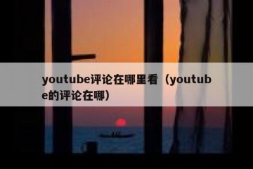 youtube评论在哪里看（youtube的评论在哪）