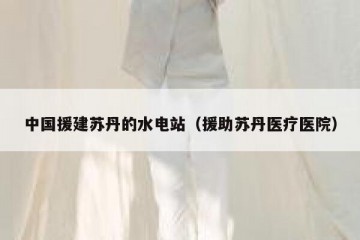 中国援建苏丹的水电站（援助苏丹医疗医院）