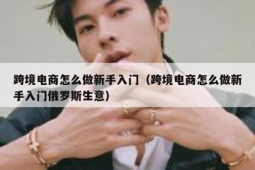 跨境电商怎么做新手入门（跨境电商怎么做新手入门俄罗斯生意）