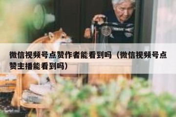 微信视频号点赞作者能看到吗（微信视频号点赞主播能看到吗）