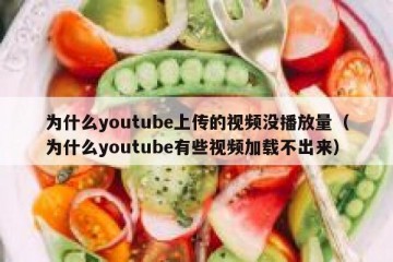 为什么youtube上传的视频没播放量（为什么youtube有些视频加载不出来）