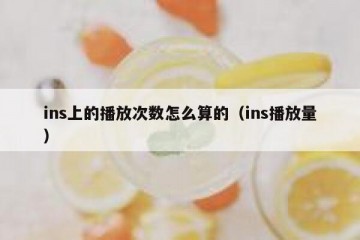 ins上的播放次数怎么算的（ins播放量）