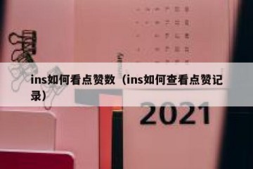 ins如何看点赞数（ins如何查看点赞记录）