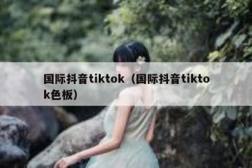 国际抖音tiktok（国际抖音tiktok色板）