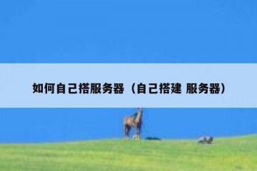如何自己搭服务器（自己搭建 服务器）