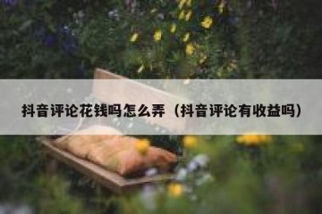 抖音评论花钱吗怎么弄（抖音评论有收益吗）