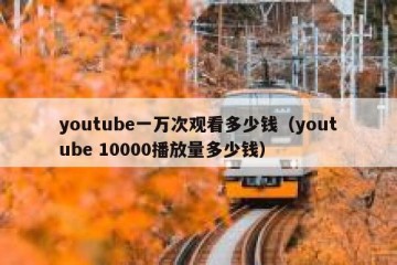 youtube一万次观看多少钱（youtube 10000播放量多少钱）