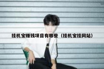 挂机宝赚钱项目有哪些（挂机宝挂网站）