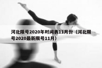 河北限号2020年时间表11月份（河北限号2020最新限号11月）