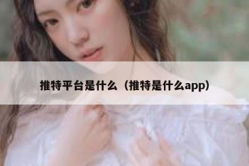 推特平台是什么（推特是什么app）