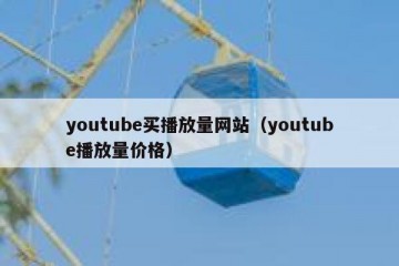 youtube买播放量网站（youtube播放量价格）