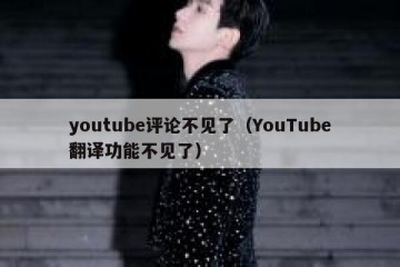 youtube评论不见了（YouTube翻译功能不见了）