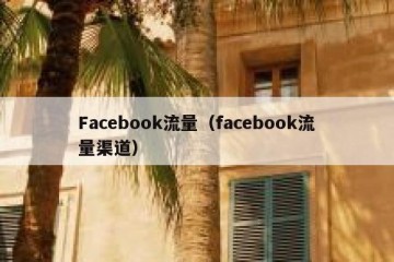 Facebook流量（facebook流量渠道）