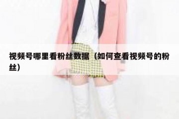 视频号哪里看粉丝数据（如何查看视频号的粉丝）