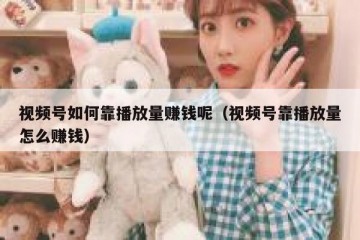 视频号如何靠播放量赚钱呢（视频号靠播放量怎么赚钱）