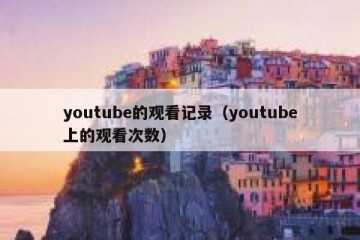 youtube的观看记录（youtube上的观看次数）