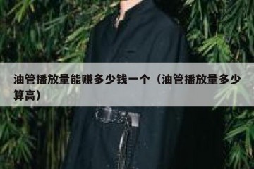 油管播放量能赚多少钱一个（油管播放量多少算高）