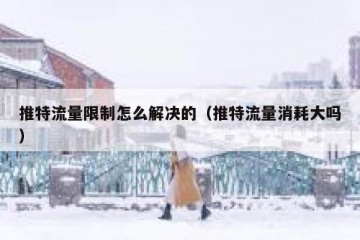 推特流量限制怎么解决的（推特流量消耗大吗）