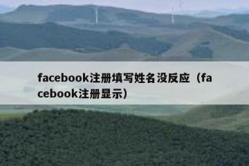 facebook注册填写姓名没反应（facebook注册显示）