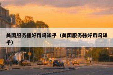 美国服务器好用吗知乎（美国服务器好用吗知乎）