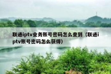 联通iptv业务账号密码怎么查到（联通iptv账号密码怎么获得）