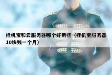 挂机宝和云服务器哪个好用些（挂机宝服务器10块钱一个月）