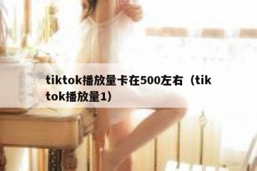 tiktok播放量卡在500左右（tiktok播放量1）