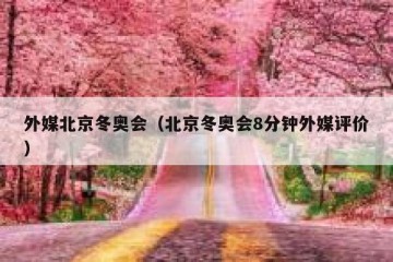 外媒北京冬奥会（北京冬奥会8分钟外媒评价）
